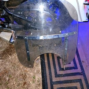 Seat,saddle bags,back rest with storage rack & bag, quick release windshield